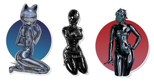 Rubber Trio Sticker Pack